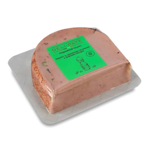 Паштет Deli Pate зі свинячою печінкою, зеленим перцем