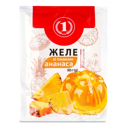 Желе Ананасове, Вищого Ґатунку, ТМ '1', 90г
