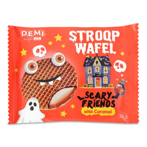Вафля з карамельною начинкою, Stroopwafel D.E.M.I., м/у 33г, в/ґ