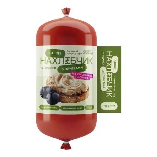 Паштет Нахлібчик з оливками Bonner м/у 100г
