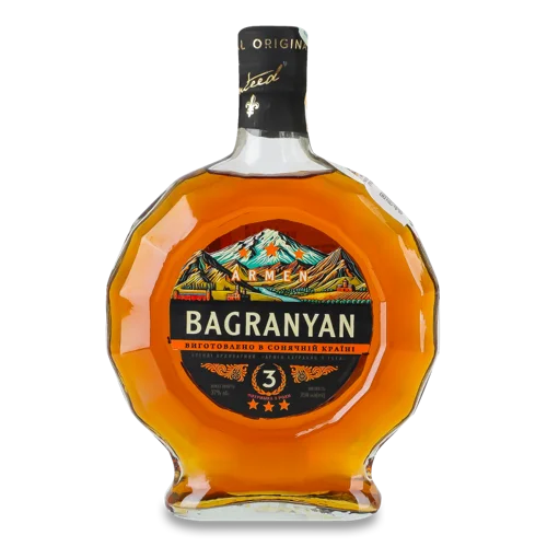 Бренді Ординарний В/ґ 37% 3 роки Armen Bagranyan, 250мл