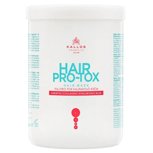 Маска для волосся Kallos Hair Pro-Tox з кератином, колагеном і гіалуроновою кислотою 1л