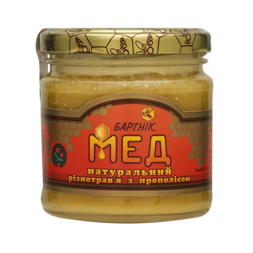 Мед різнотрав'я з прополісом Бартнік с/б 250г