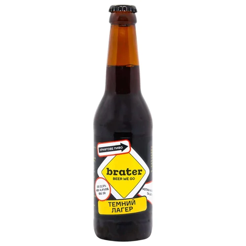 Пиво Brater Темний Лагер 4,4% 0,33л