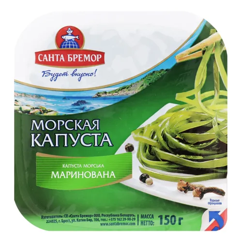 Капуста морська маринована Санта Бремор лоток 150г