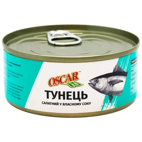 Тунець Oscar салатний у власному соку 140г
