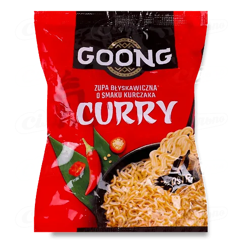 Локшина Goong швидкого приготування зі смаком курки та каррі, 65г
