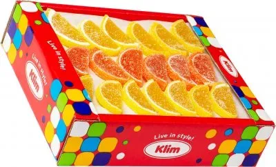 Мармелад желейний «Klim» Дольки з ароматом лимона і апельсина 1.6 кг