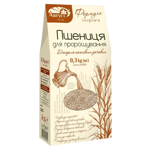 Пшениця для пророщування Август Формула здоров'я 300г