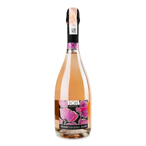 Ігристе Вино Popi Prosecco DOC Рожеве Brut, 0.75л