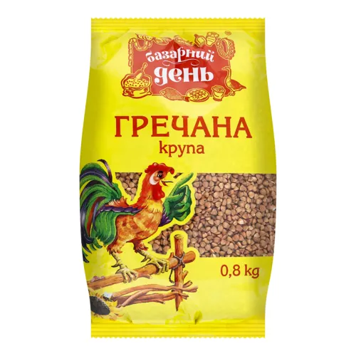 Крупа гречана Базарний день м/у 0.8кг