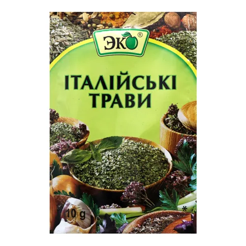 Приправа Італійські трави Еко м/у 10г