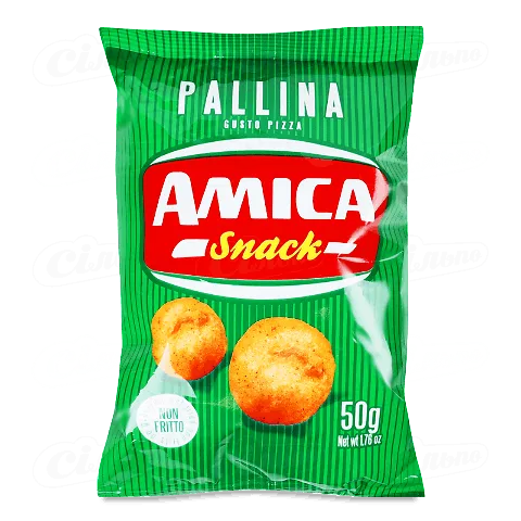 Снеки Amica Ball кукурудзяні зі смаком піци, 50г