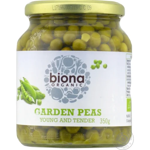 Горошок Biona Organic зелений 350г