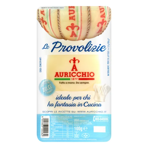 Сир Auricchio Проволоне Дольче слайс 52% кор/мол, 100г