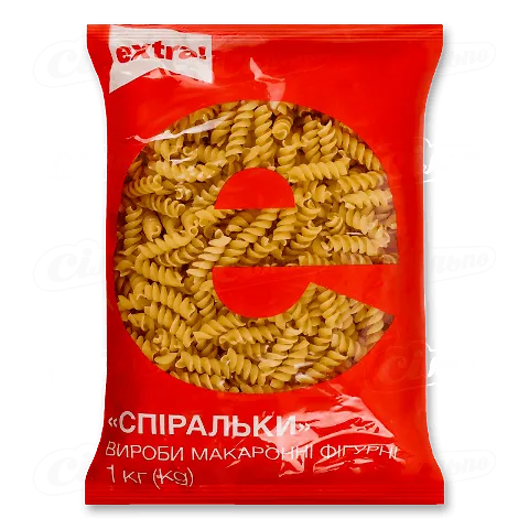 Вироби макаронні Extra! Спіраль, 1кг