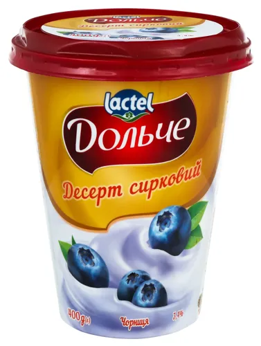 Десерт 3.4% сирковий Чорниця Дольче ст 400г
