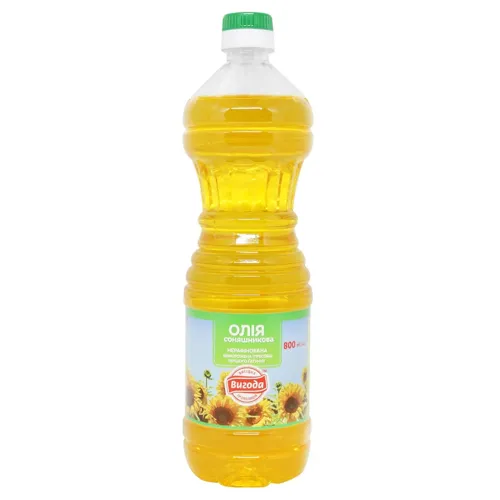 Олія соняшникова Вигода нерафінована 800мл