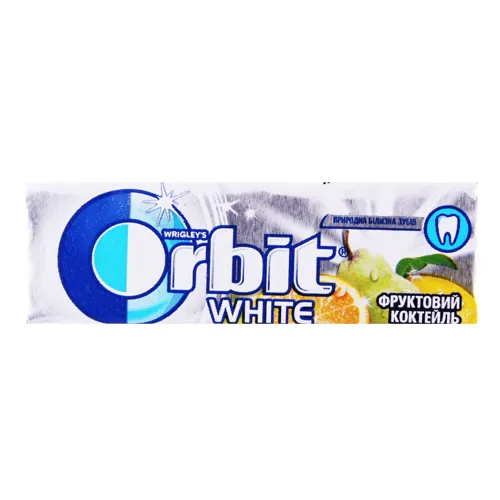 Гумка жувальна без цукру Фруктовий коктейль White Orbit м/у 14г