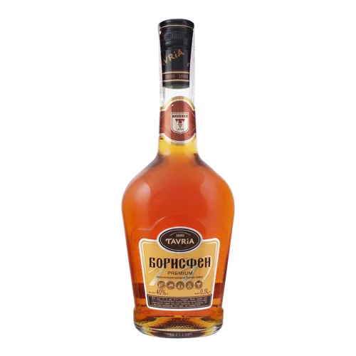 Бренді 0.5л 40% Premium Борисфен пл