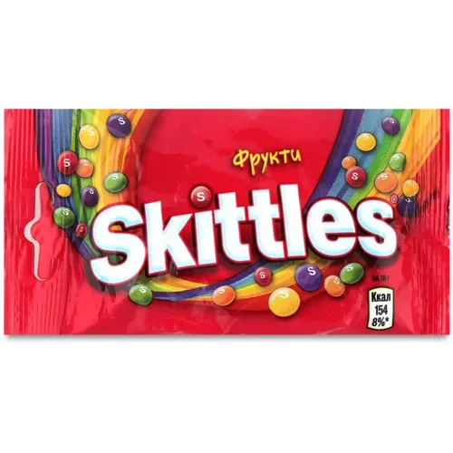 Льодяники Skittles Драже Фрукти 38г