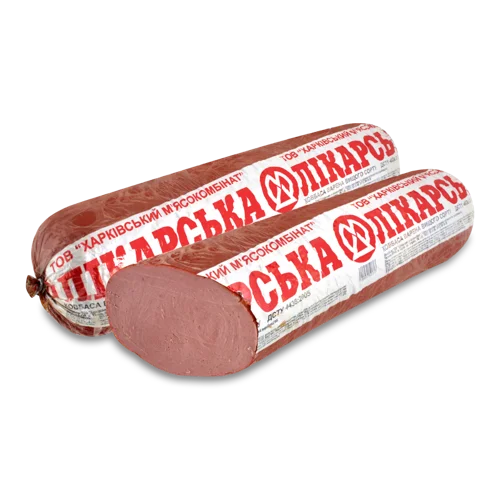 Ковбаса Лікарська Варена Вищого Ґатунку ХМК