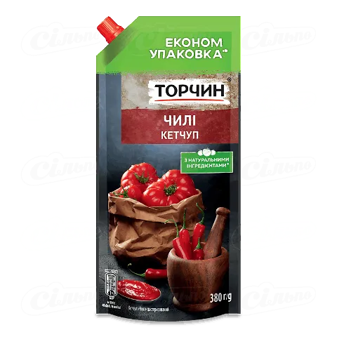Кетчуп Торчин чилі пастеризований, 380г