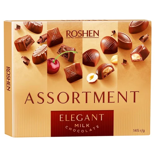 Цукерки шоколадні Elegant Assortment Roshen к/у 145г