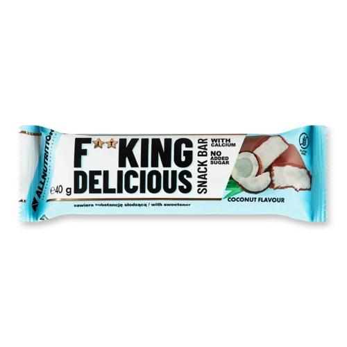 Снековий Батончик зі Смаком Кокосу, в/ґ, Fitking Delicious, 40г