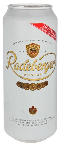 Пиво 0.5л 4.8% світле Radeberger Pilsner з/б