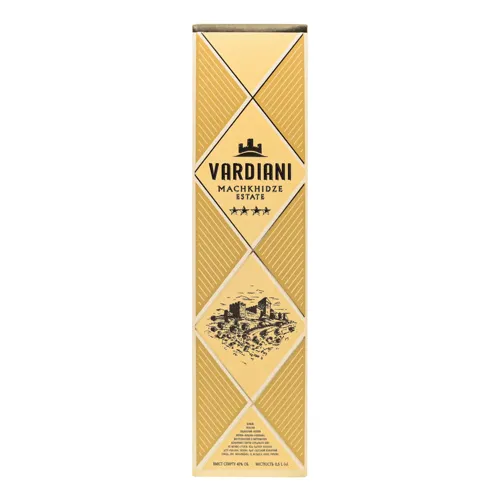 Коньяк 0.5л 40% Чотири зірки Machkhidze Estate Vardiani пл