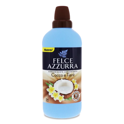Пом'якшувач Тканин Концентрований Cocco E Tiare Felce Azzurra, к/у, 600мл