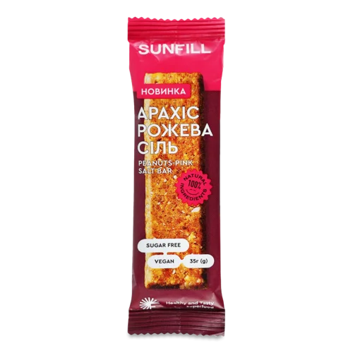 Батончик Арахіс Рожева Сіль В/ґ, 35г