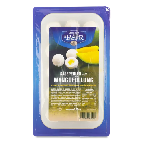 Сир Quesos El Pastor Вищого Ґатунку Сирні Перлини з Манго 42.9%, 150г