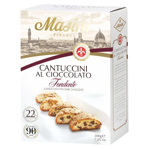 Печиво Masini Cantuccini з темним шоколадом 200г