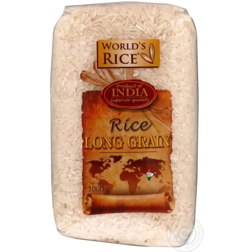 Рис World's rice довгозернистий 1 кг