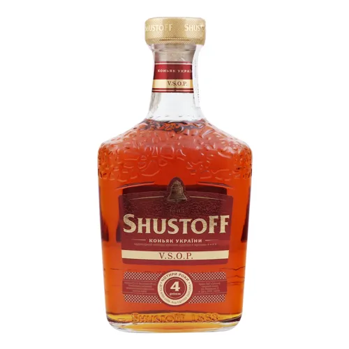 Коньяк 0.5л 40% 4 зірки Shustoff пл