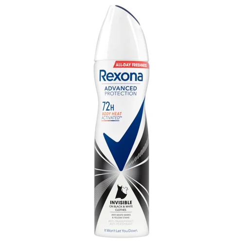 Антиперспірант аерозольний Rexona Невидимий на чорному та білому 150мл