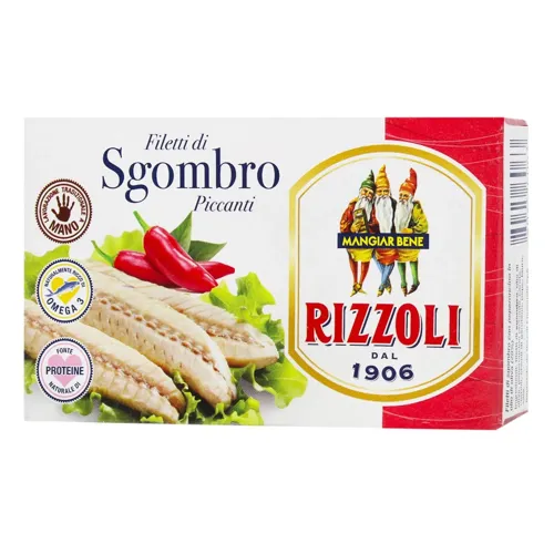 Скумбрія Rizzoli пікантна з червоним перцем 90гр