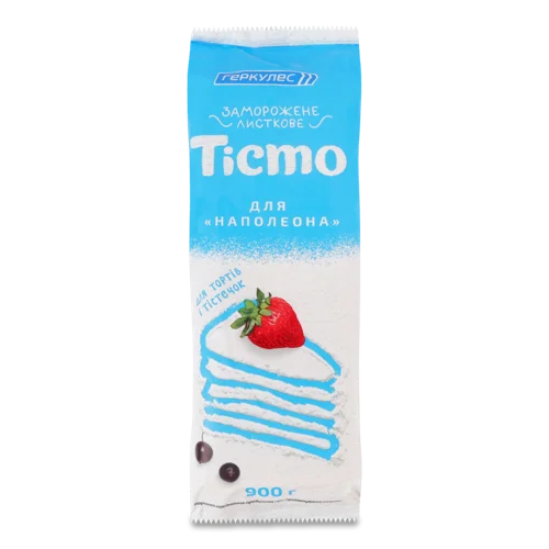 Тісто Листкове Заморожене Вищого Ґатунку Для Наполеона, 900г