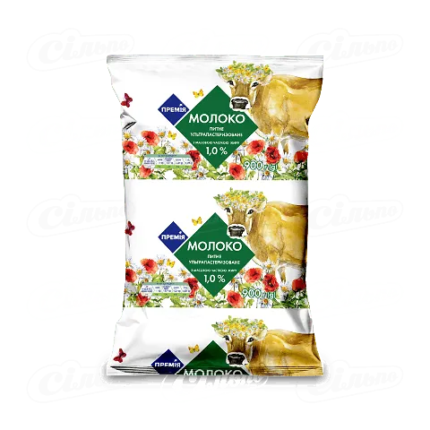 Молоко «Премія»® ультрапастеризоване 1%, 900г