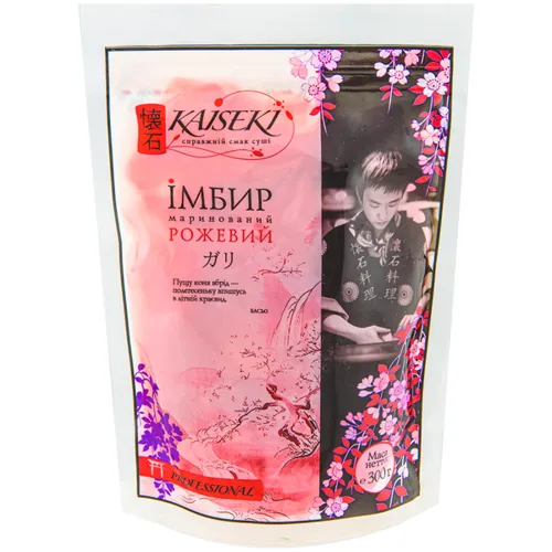 Імбир Kaiseki маринований рожевий 300г