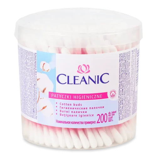 Палички ватні Cleanic №200