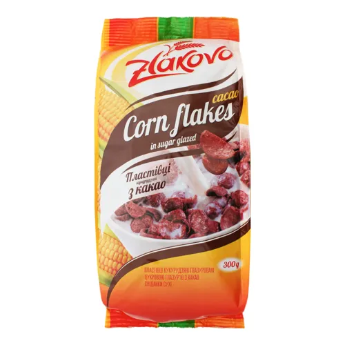 Пластівці кукурудзяні з какао Zlakovo м/у 300г