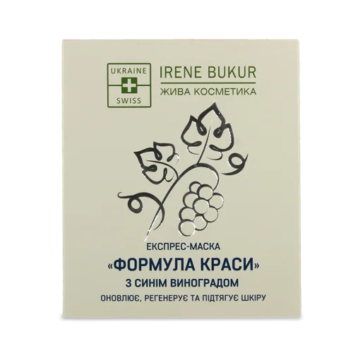 Експрес-Маска Для Обличчя З Синім Виноградом Формула Краси Irene Bukur 20мл