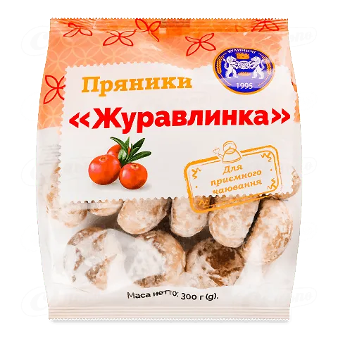 Пряники Кулиничі Журавлинка, 300г