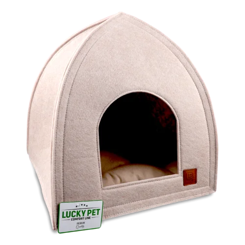 Намет для котів Бежевий 45х45х48см №3 Регі Lucky Pet, в/ґ, 1шт