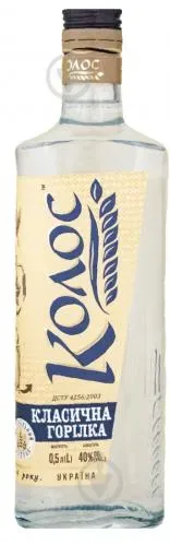 Горілка Колос Класична 40% 0,5л