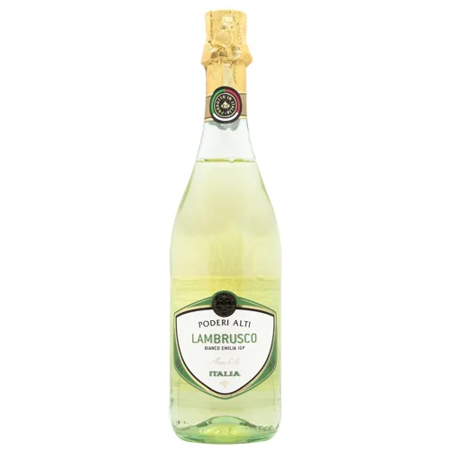 Вино ігристе Poderi Alti Lambrusco біле напівсолодке 7.5% 0,75л