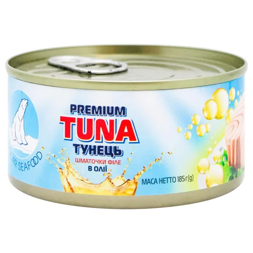 Тунець Polar Seafood шматочками в соняшникової олії 185г